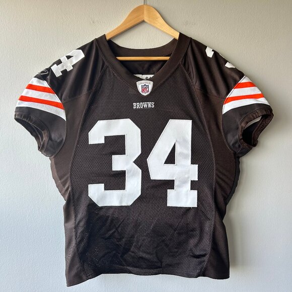 Reebok Nfl Other - Authentic Reebok Cleveland Browns 2007 Team-Issued NFL Jersey #34 Sz 48